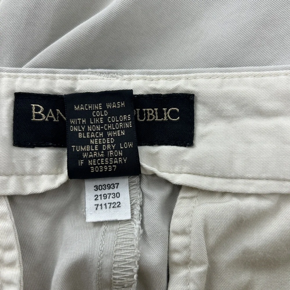 Banana Republic Pants Men's 31R Khaki Beige Chino Cotton Business Casual